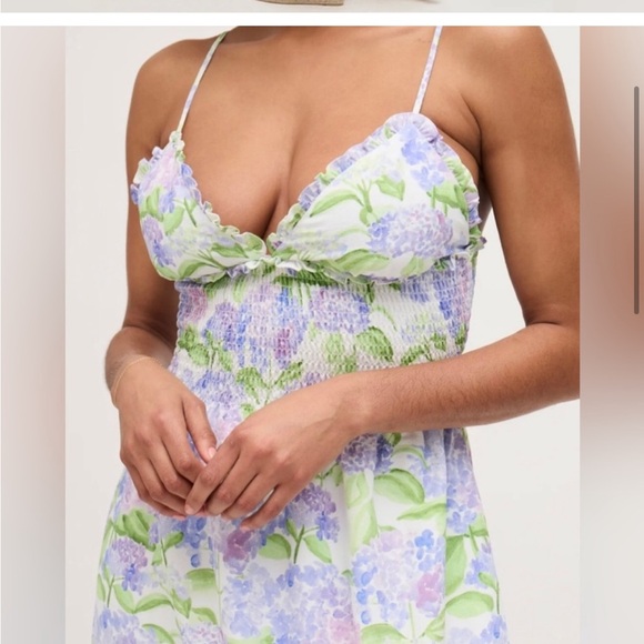 Hill House The Dottie Nap Dress - Blue Hydrangea size xl - Picture 3 of 5